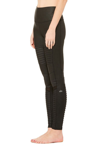 Buy Alo Yoga Women's Idol Legging, Black Performance Leather, M at