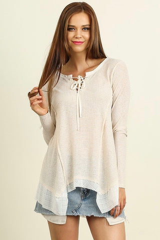 Lacey Self-Tie Blouse