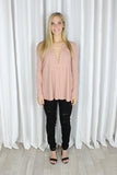 Ladder of Fact Top in Blush