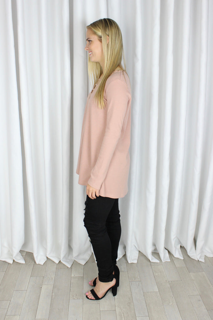 Ladder of Fact Top in Blush