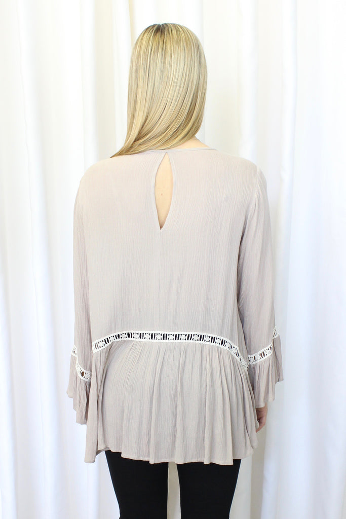 Olivia Top in Taupe