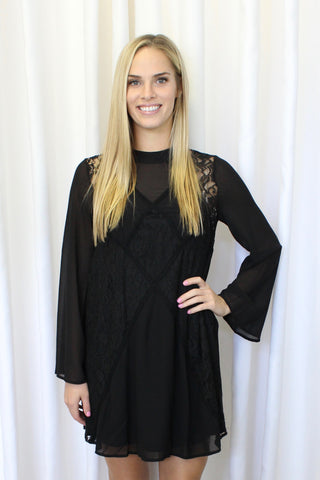 Josie Lace Dress in Black
