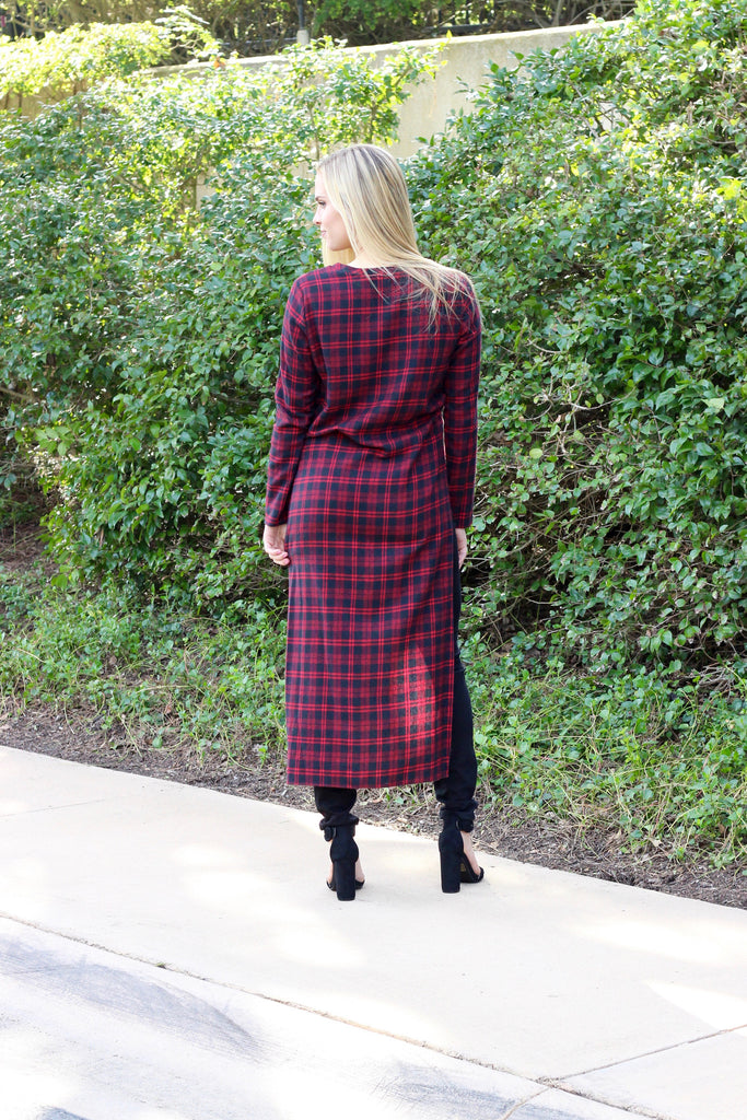 Carly Maxi Top in Plaid