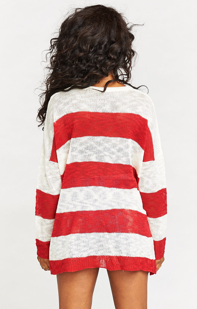 Bonfire Sweater in Stripes - SHOW ME YOUR MUMU