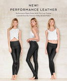 High Waist Moto Legging - Black Performance Leather/Black Glossy - ALO Yoga