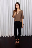 Becca Top in Taupe