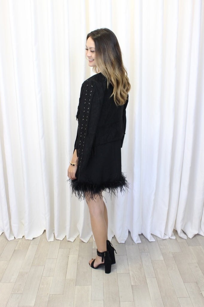 Marie Ostrich Feather Dress